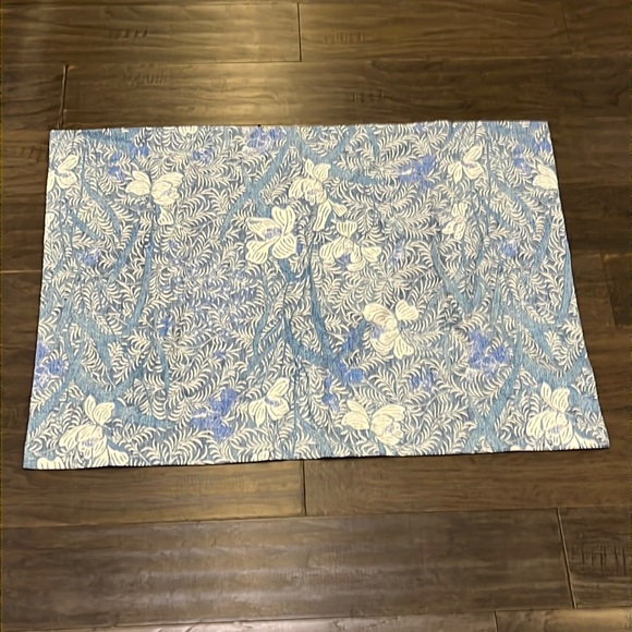 Ralph Lauren Indigo Floral Standard Pillow Sham X 1 new blue fits 20”x28”